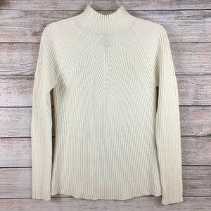 St John's Bay Glitter Sparkle Holiday Mock Neck Turtleneck Sweater